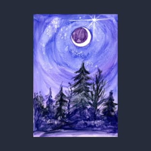 New Moon Solstice Greetings T-Shirt