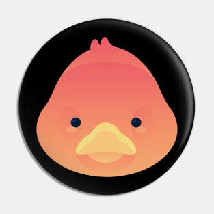 Cute Peach Rubber Duck Pin