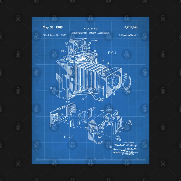 Vintage Camera Patent - Photographic Camera Art - Blueprint by patentpress