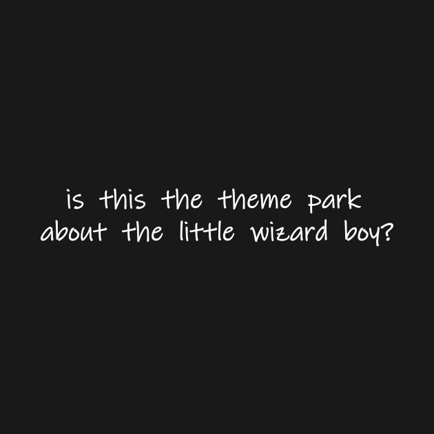 is this the theme park about the little wizard boy by NotComplainingJustAsking