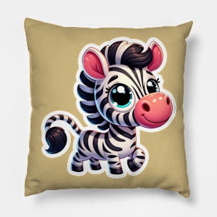 Kawaii Zebra Pillow