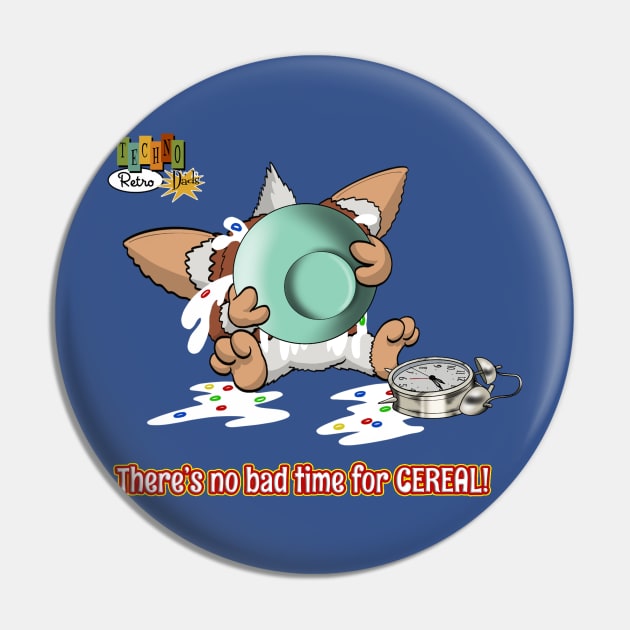 There's no bad time for cereal - TechnoRetro Dads Pin by TechnoRetroDads