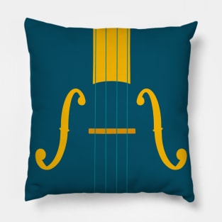 Strings in Golds and Teal Pillow
