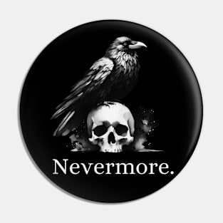 Nevermore raven Pin