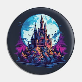 Moonlit Fortress: Castle Shadows Pin