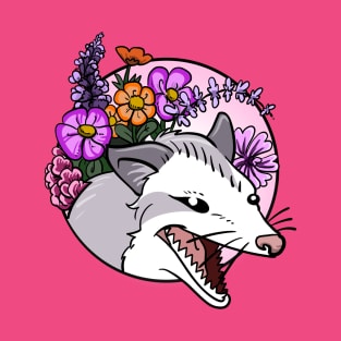 Flower Opossum T-Shirt