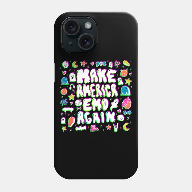 Emo Again Phone Case by Doodle by Meg