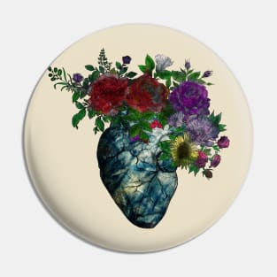 Flowered Heart new version Pin