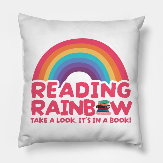 Reading Rainbow - Vintage Pillow by Real Pendy