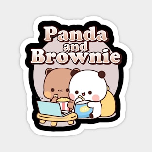 PANDA AND BROWNIE Magnet