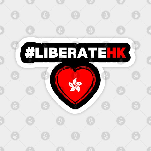 LIBERATE HK  - HONG KONG THE REVOLUTION OF OUR TIMES 光復香港 時代革命 PROTEST Magnet by ProgressiveMOB