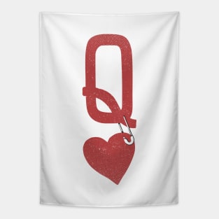 Queen Of Hearts Poker by Tobe Fonseca Tapestry