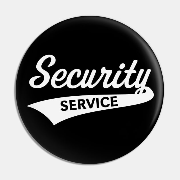 Security Service Lettering (Team / White) Pin by MrFaulbaum