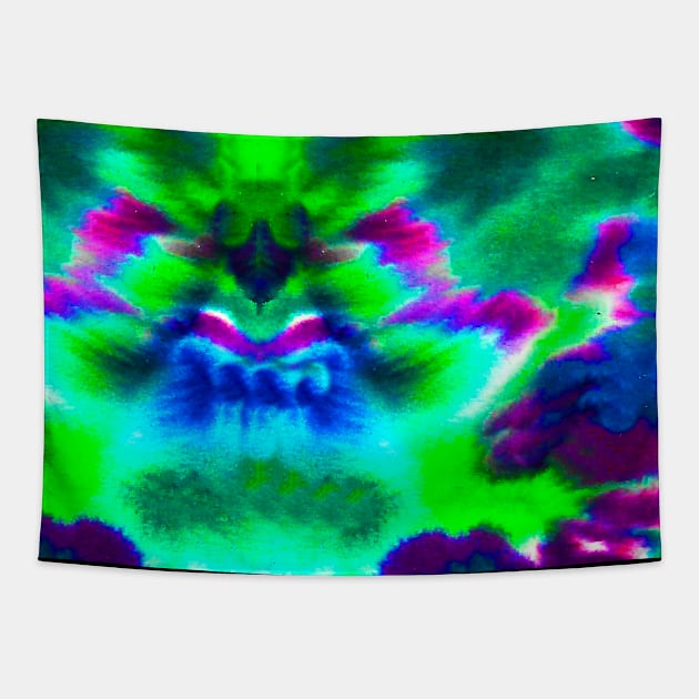 Abstract ink art colorful design Tapestry by FLOWING COLORS