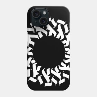 Circle caligraphy Phone Case