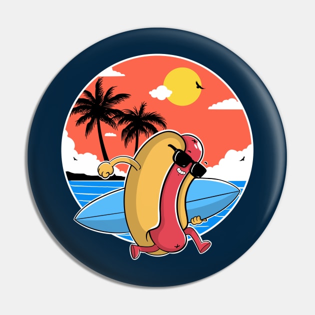 Hot Summer Pin by Artthree Studio