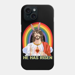 Jesus Christ Easter Rainbow Silly Rabbit Phone Case