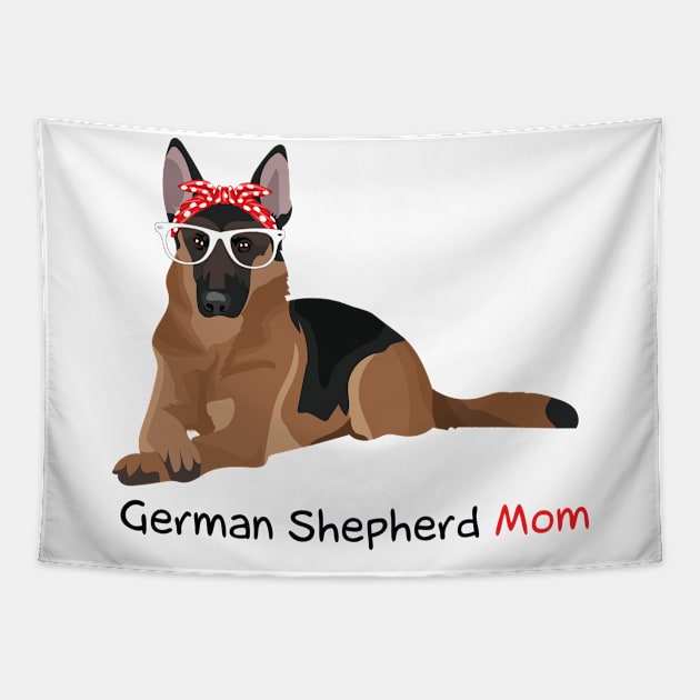 German Shepherd Mom Bandana Womens DSH Tapestry by magazin