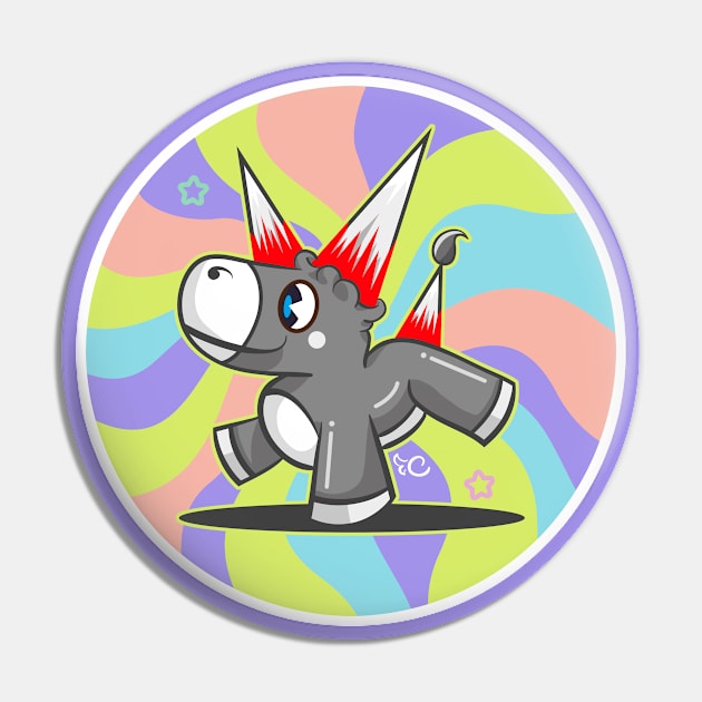 trippy drippy - Cute dark animal donkey Pin by Cocobot