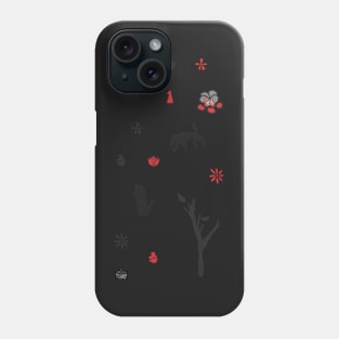 Little Red Woodcut Sheet Phone Case