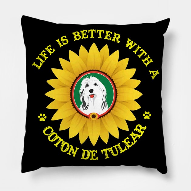 Coton de Tulear Lovers Pillow by bienvaem