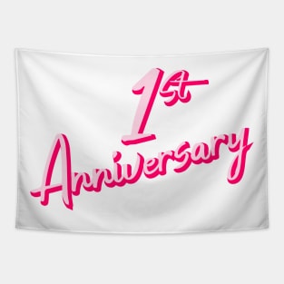 1st Anniversary Pinky Tapestry