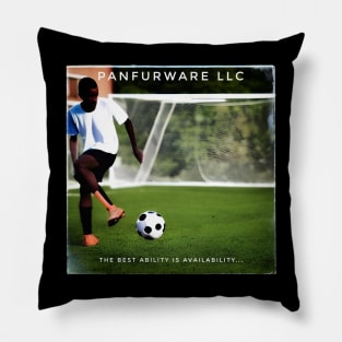 The best ability is availability - Soccer Pillow