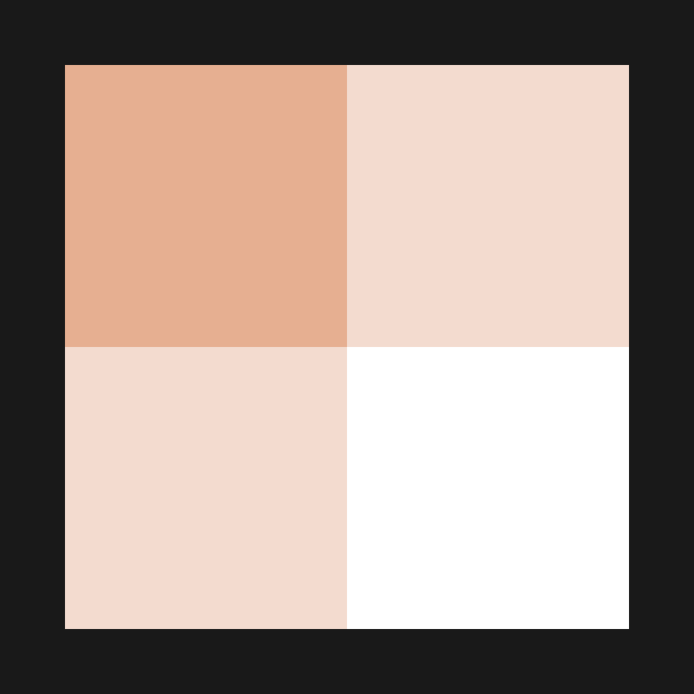 gingham pattern in peach nougat / light brown and white by colorofmagic