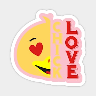 Cute Chick Love Design Magnet