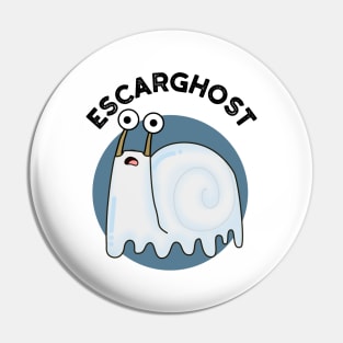 Escarghost Funny French Ghost Snail Pun Pin
