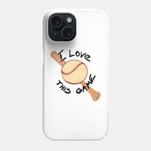 I love this game - baseball Phone Case