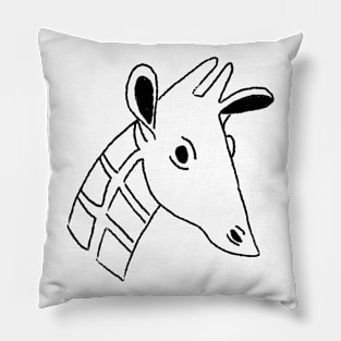 Giraffe Funny Novelty Cartoon Hand Drawing Pillow