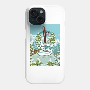 Jiminy Peak massachusetts skiing poster Phone Case