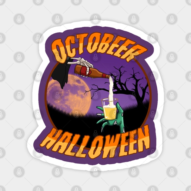 Octobeer Halloween Magnet by yuyunM