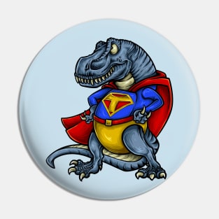 dinosaur t rex superhero Pin