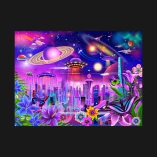 Cosmic City Lights T-Shirt