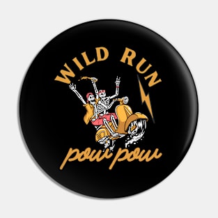 Bikers Wild Run Pin