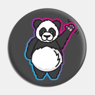 Hello Giant Panda Bear Pin