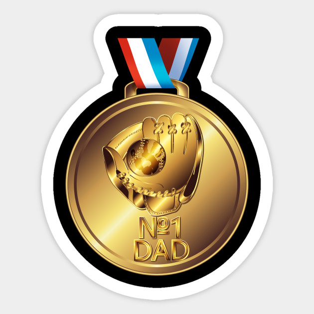 Number One Dad Baseball Medal For Father S Day Fathers Fay