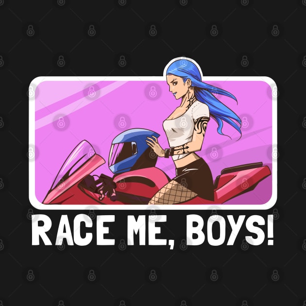 Racer Girl Race me Boys by souw83