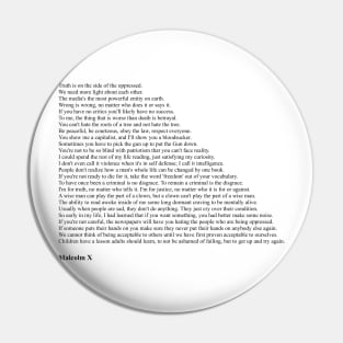 Malcolm X Quotes Pin