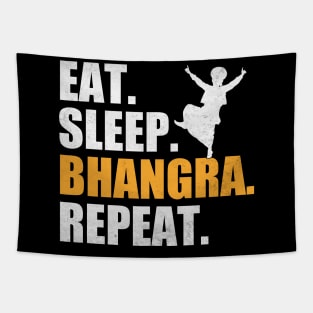 Eat Sleep Bhangra Repeat Funny Dancing Punjabi Tapestry