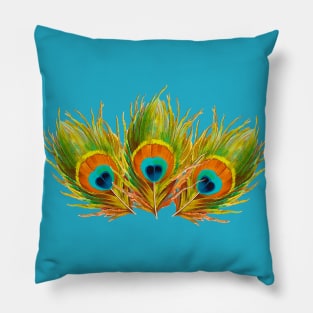 Peacock Feathers Pillow