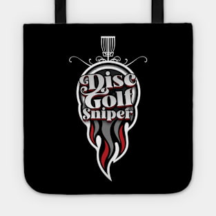 Disc Golf Sniper On Fire Tote