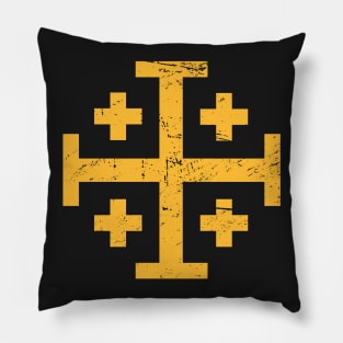 Cross Of Jerusalem | Renaissance Festival Design Pillow