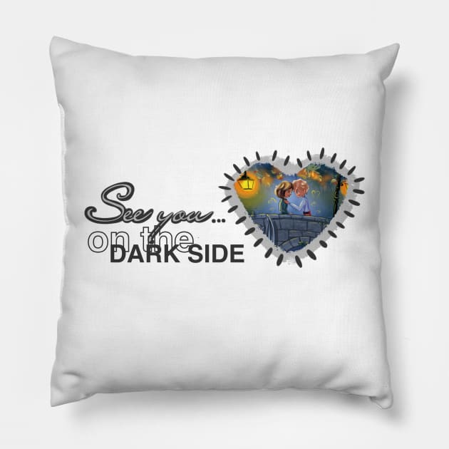 Dark side Pillow by JulietFrost