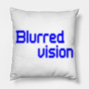 Blue Blurred Vision Pillow