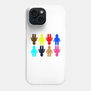 8 x Minifig Stickers Phone Case