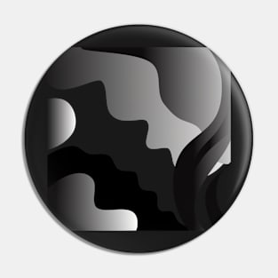 Modern black and white abstract Pin