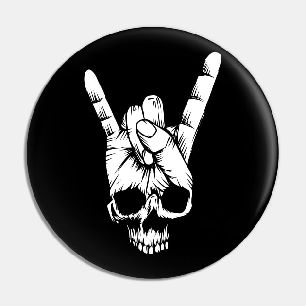 Skeleton Rocker Hand Pin by KingMaster